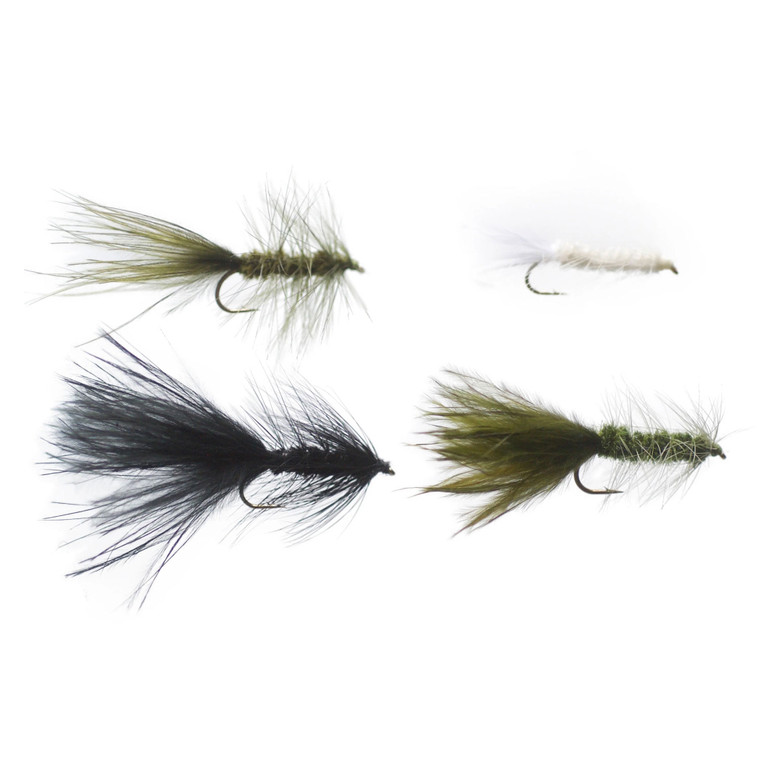 Cortland Fly Assortment - Streamer Wooly Bugger 4pk