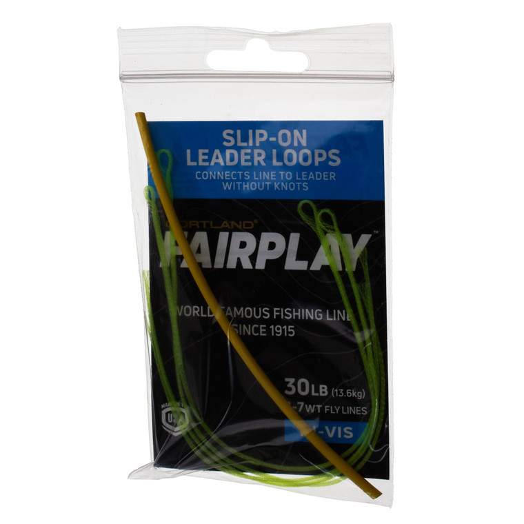 Cortland SlipOn Leader Loops - Yellow 30 lb