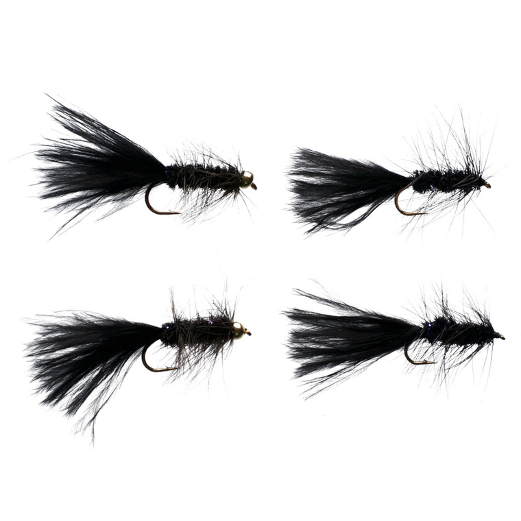 Cortland Wooly Bugger - Streamer;Black 4pk