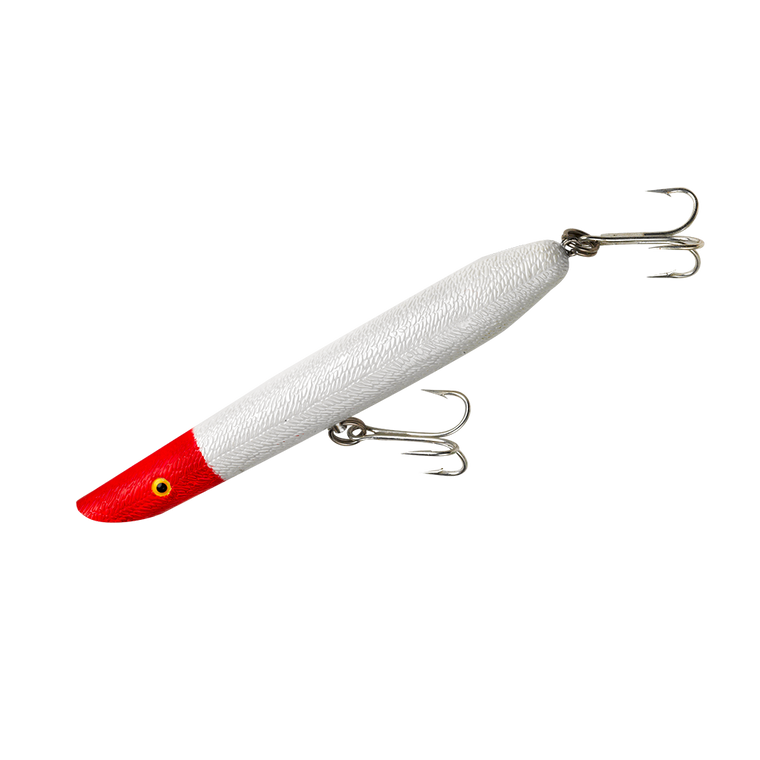 Cotton Cordell Pencil Popper - 6'' Pearl/Red Head