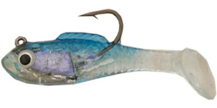 Creme Spoiler Shad Spin - 1/16oz Col#6-1.5'' Blue Back