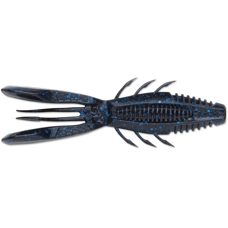 Crush City Lures - Bronco Bug - 4'' Black Blue Flake 6pk