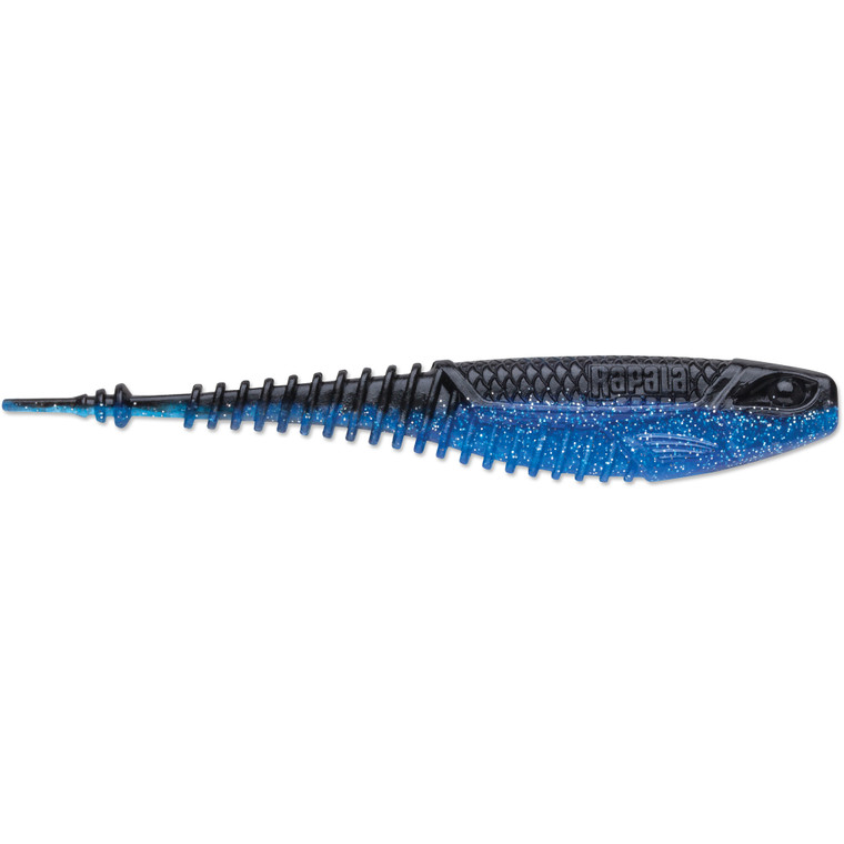 Crush City Lures - Freeloader - 4.25'' Black N Blue 6pk