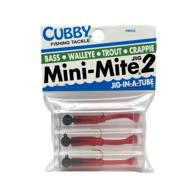 Cubby Mini-Mite2 - Black/Red 3pk