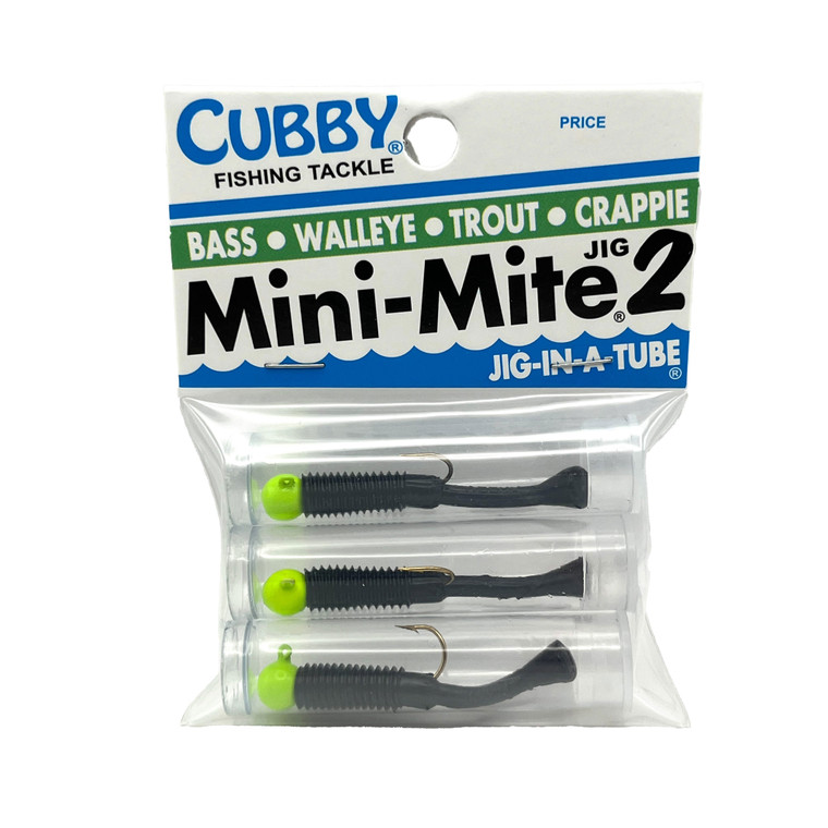 Cubby Mini-Mite2 - Lime/Blk 3pk