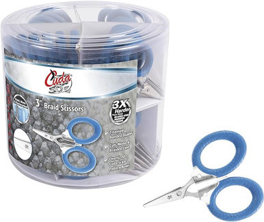 Cuda Scissor Bucket - 3'' Micro Braid (50pc)
