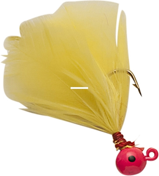 Custom Jigs - Flu Flu Jig - 1/16oz Pink/Ylw 12cd