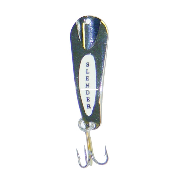 Custom Jigs - Slender Spoon - 1/8oz Nickel;Glow 1pk