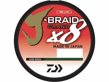 Daiwa J-Braid Grand X8 - 150 yd Dark Green 10 lb