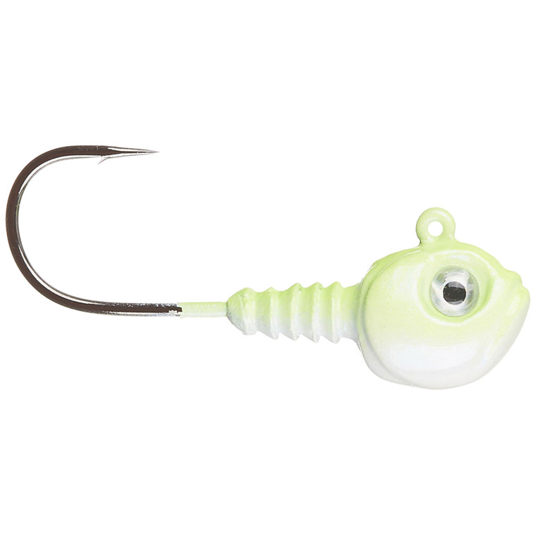 Dirty Jigs - Guppy Head - 3/16oz Chartreuse Shad 3pk