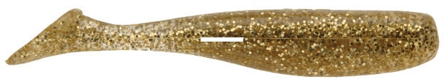 DOA CAL Series Shad Tail - 3'' Gold Glitter 12pk