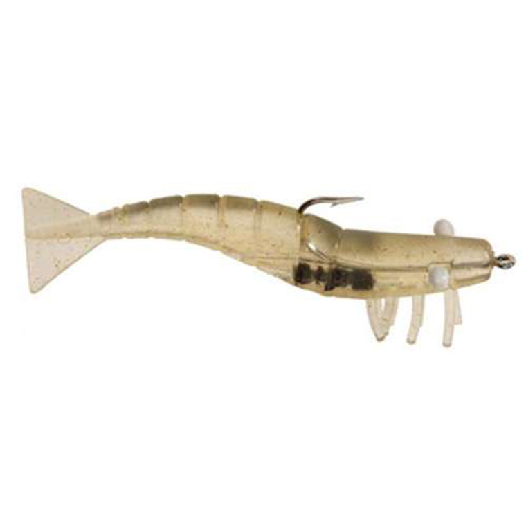 DOA Shrimp Rigged - 3'' Clear 3pk