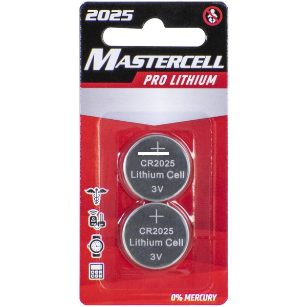 Dorcy Mastercel Coin Battery - 2025 2pk
