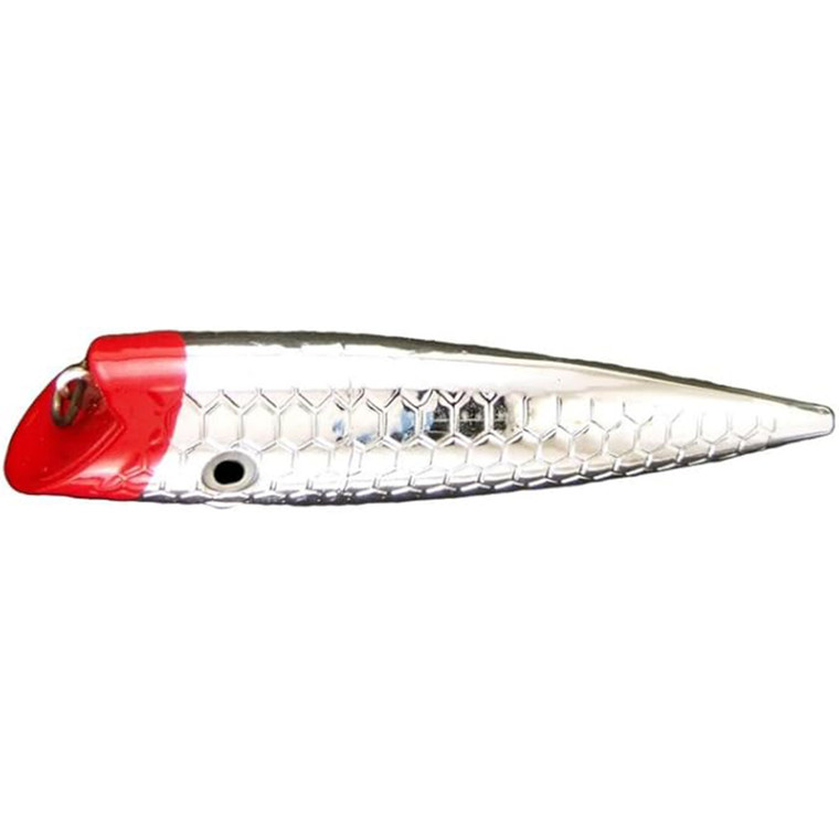 Dreamweaver Lures - Captains Choice Plug - 5'' Chrome Red Head
