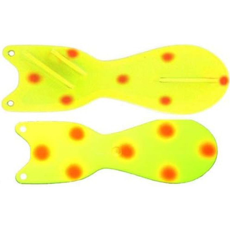 Dreamweaver Lures - Spindoctor - 6'' Yellow Coho Dots