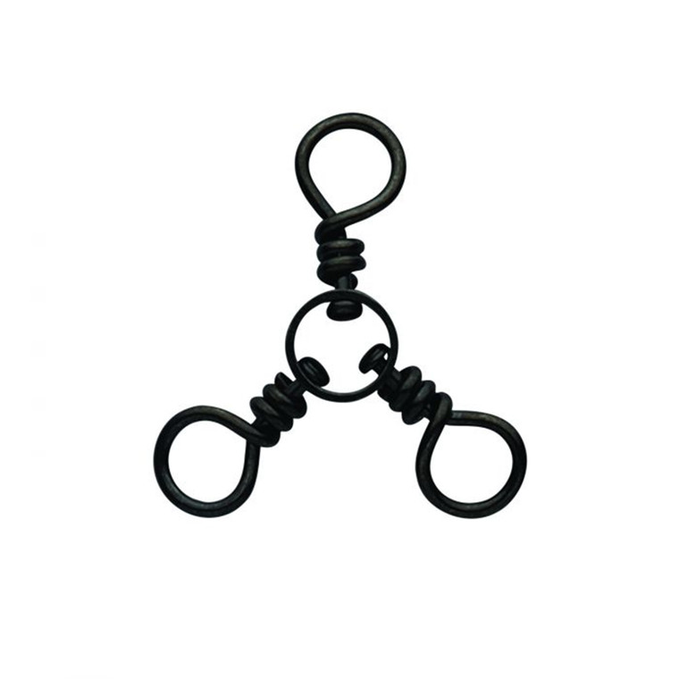 Eagle Claw - 3-Way Swivel - #6 Black 6pk