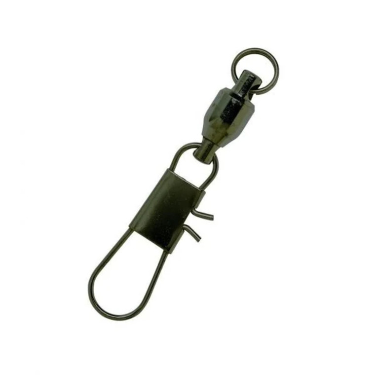 Eagle Claw - BB Swivel/Intlk Snap - #5 Black 2pk
