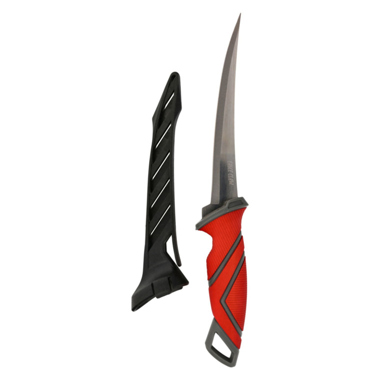 Eagle Claw - Fillet Knife; ShEagle Claw - th - 9'' Red/Gray Stainless Steel - FAR-417