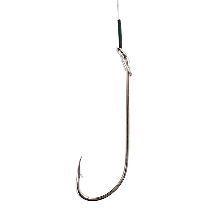 Eagle Claw - Nylawire 2X Long Shank - #4 Nickel 5pk