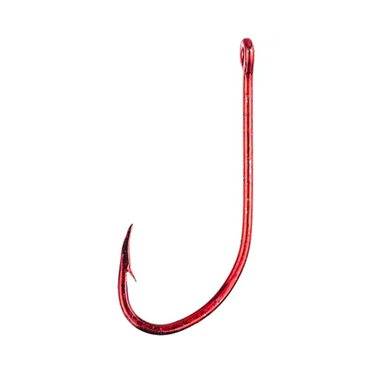 Eagle Claw - Plain Shank Offset - 1/0 Red 10pk