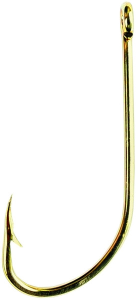 Eagle Claw - Plain Shank Offset - 2/0 Gold 10pk