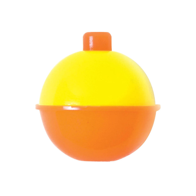 Eagle Claw - Snap-On Float - Round 1.5'' Org/Ylw 2pk