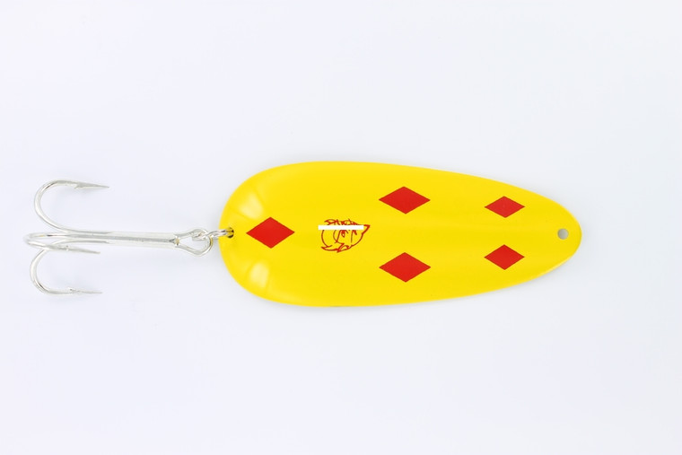 Eppinger Dardevle Husk Jr HD - 2oz 4.5'' Ylw/Red Diamonds