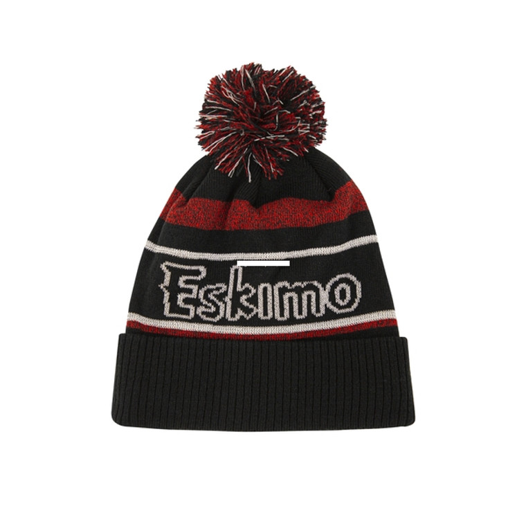 Eskimo Reflective Pom Hat - Black