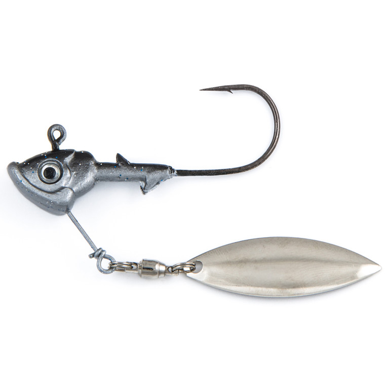 SHL Stand-Up Fish Head Spin - 1/2oz Smokin Shad
