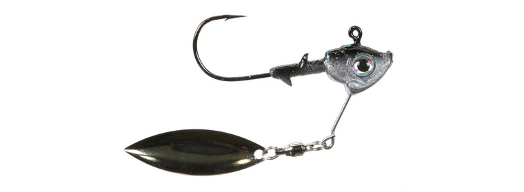 SHL Stand-Up Fish Head Spin - 3/8oz Smokin Shad