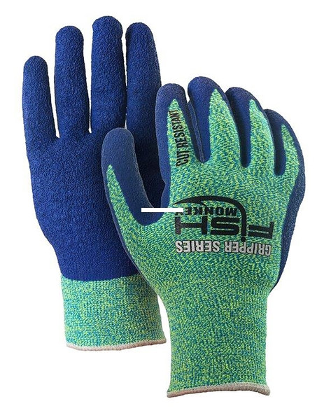 Fish Monkey FiletGrip Gloves - Full Fgr L/XL Neon Grn Royal