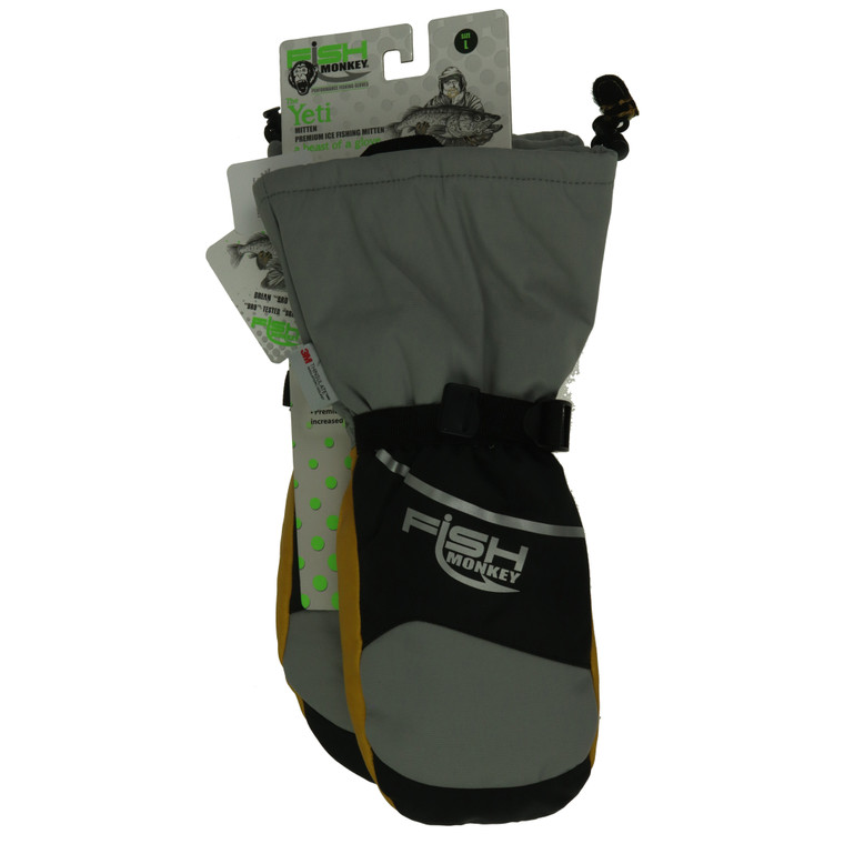 Fish Monkey Yeti Mitten - XL Ice Fishing - FM36-GB-XL