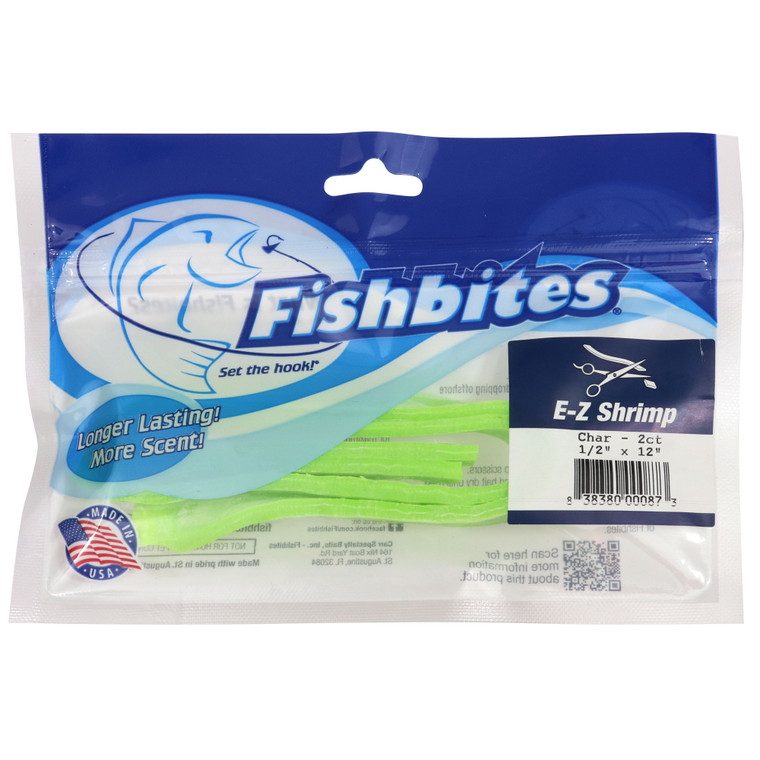 Fishbites E-Z Shrimp - Chartreuse - LL