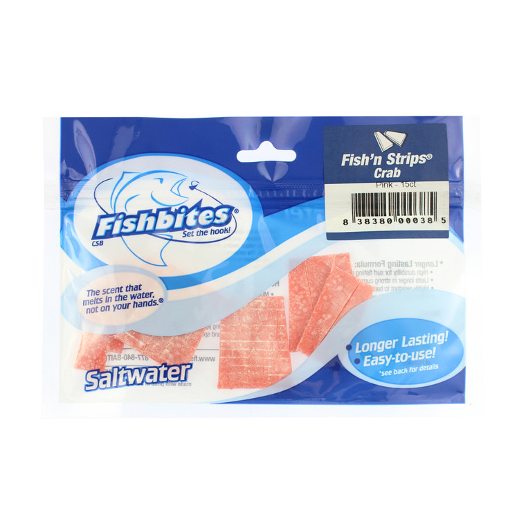 Fishbites Fish'n Strips - Pink - Crab - LL