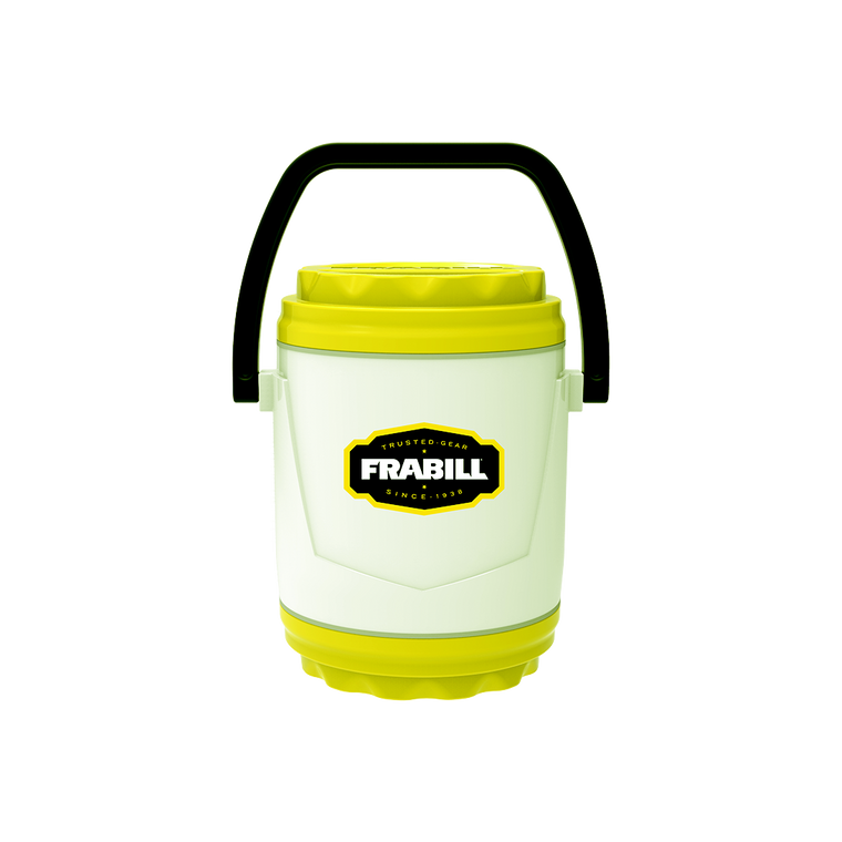 Frabill Universal Bait Can - White/Yellow
