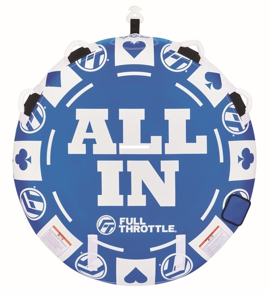 Full Throttle All In Tube - w/Rope 2 Rider Blue