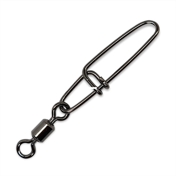 Gamakatsu CLk Snp;SprlinSwvl - 75 lb #7 Black 4pk