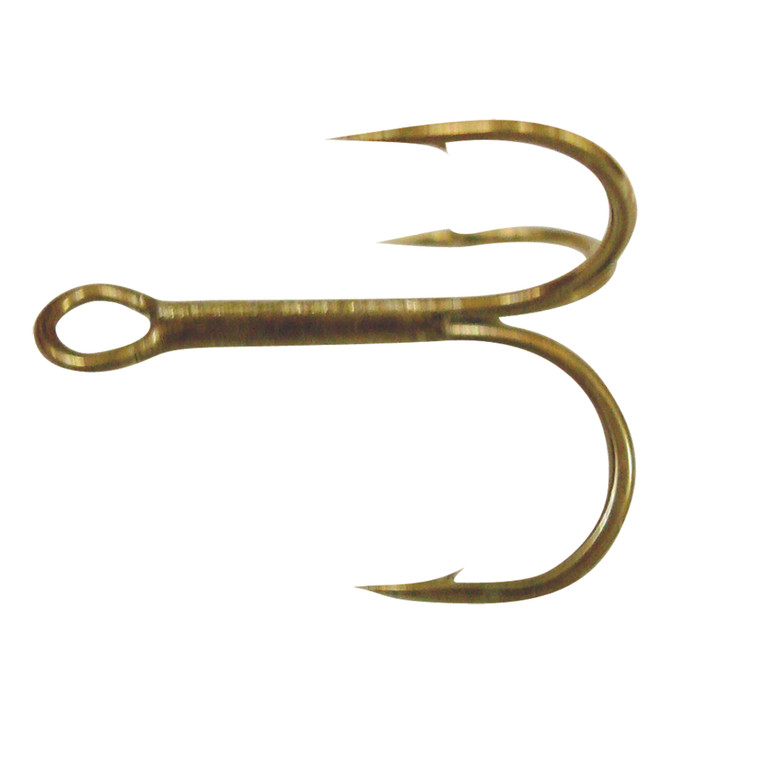 Gamakatsu Treble Round Bend - #8 Bronze 12pk
