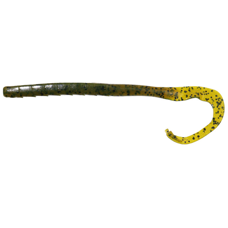 Googan Mondo Worm - 7.25'' Green Pumpkin 8pk