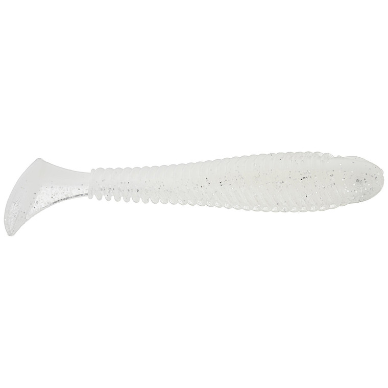 Googan Saucy Swimmer - 3.3'' White Pearl Shad