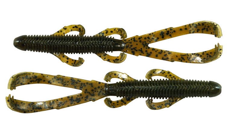 Googan Trench Hawg - 4.65'' Green Pumpkin 9pk