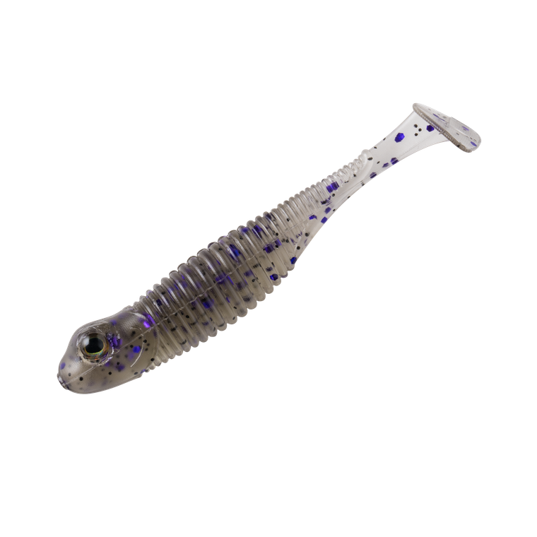 Great Lakes Finesse - Dropkick Shad - 2.75'' Smoke Clear Prp 6pk