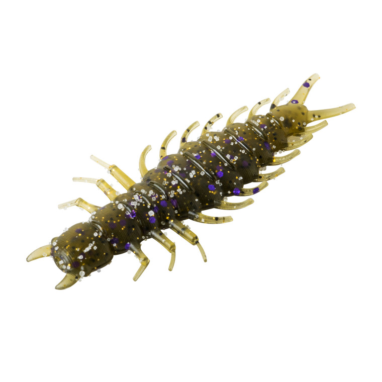 Great Lakes Finesse - Juicy Helgramite - 2.4'' Grn Pumpkin Purple 8pk