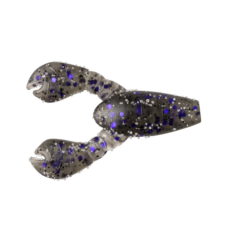 Great Lakes Finesse - Mic SnackCraw - 1.7'' Smoke Clr Prp Flk 8pk