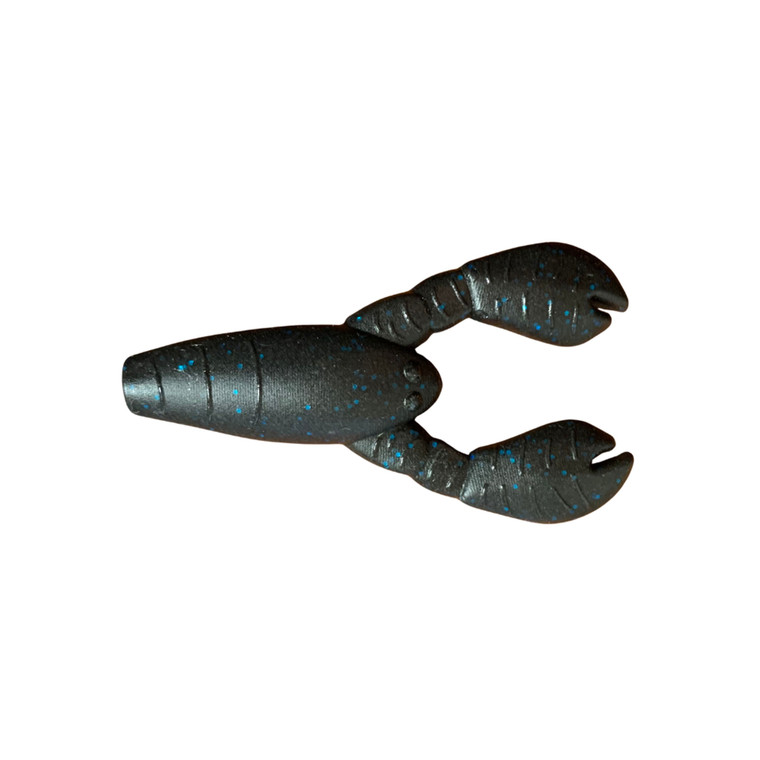 Great Lakes Finesse - Snack Craw - 2.1'' Black Blue Flt 6pk
