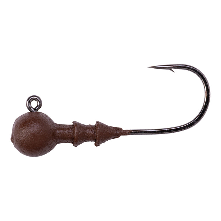 Great Lakes Finesse - Stealth Ball Jig - 1/8oz 1.375'' Matte Brn 3pk