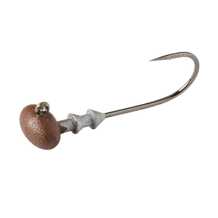 Great Lakes Finesse - Stealth FB Jighed - 1/8oz Matte Brown 3pk