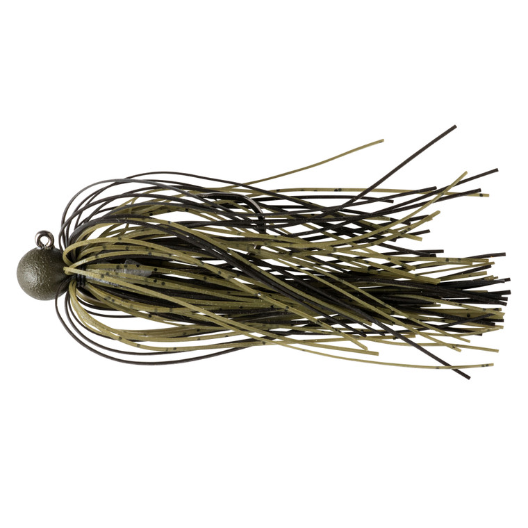 GreatLakes Finesse Jig - 1/8oz Matte Grn Pumpkin Blk