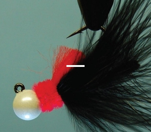 Hawken Aerojig - 1/8oz Marabou Black 6pk