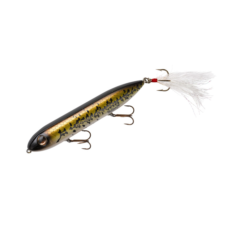 Heddon Super Spook Feathered - 5'' Baby Bass